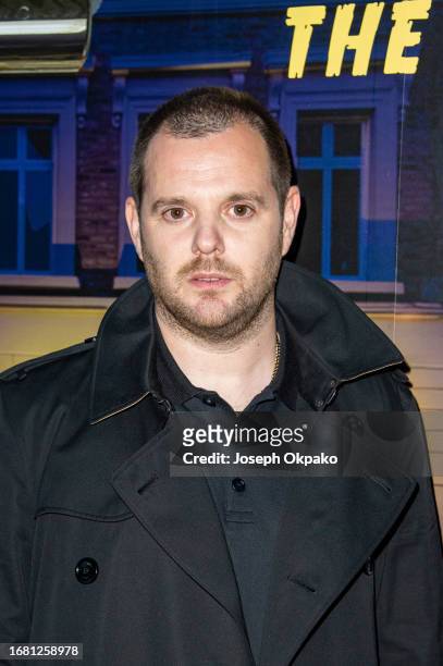 Mike Skinner attends his debut feature film the "The Darker The Shadow, The Brighter The Light" World Premiere on September 14, 2023 in London,...