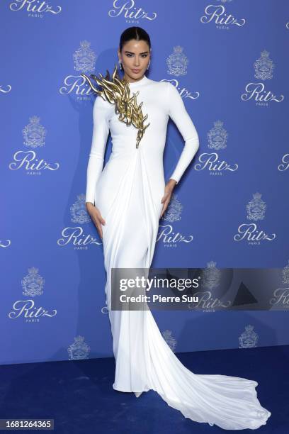 Ariadna Gutiérrez attends the Ritz's 125th Anniversary at Hotel Ritz on September 14, 2023 in Paris, France.