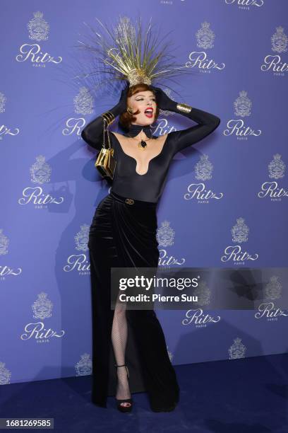 Élodie Frégé attends the Ritz's 125th Anniversary at Hotel Ritz on September 14, 2023 in Paris, France.