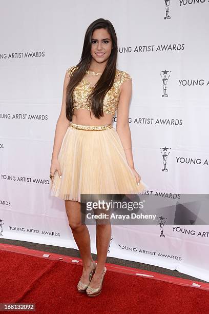 Savannah Lathem arrives at the 34th Annual Young Artists Awards at The Sportsman's Lodge on May 5, 2013 in Studio City, California.