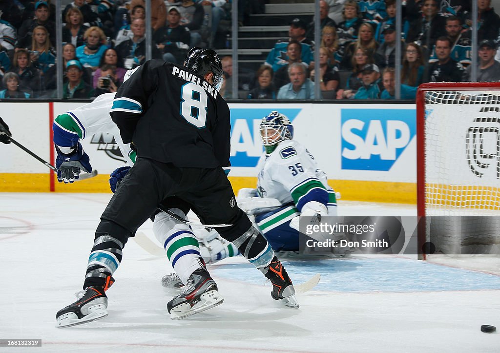 Vancouver Canucks v San Jose Sharks - Game One