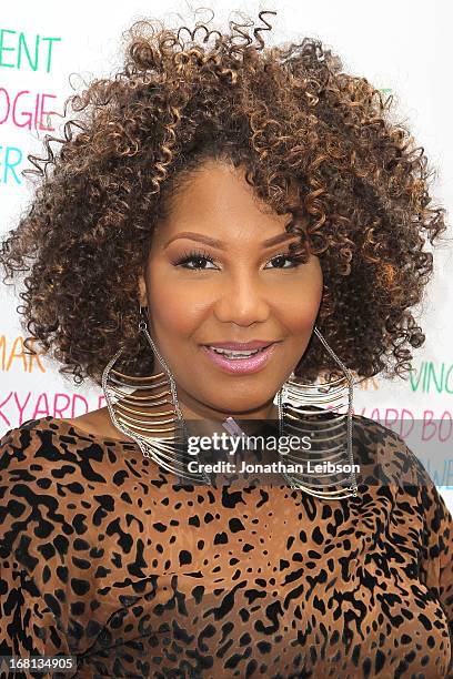 Traci Braxton attends as Tamar Braxton hosts a carnival-themed baby shower with friends and family at Hotel Bel-Air on May 5, 2013 in Los Angeles,...