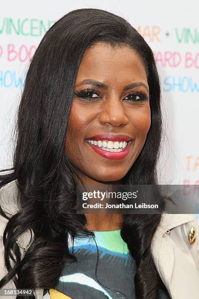 Omarosa Manigault attends as Tamar Braxton hosts a carnival-themed baby shower with friends and family at Hotel Bel-Air on May 5, 2013 in Los...