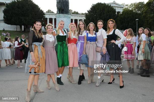 Rebecca Kunikowski, Laura Osswald, Sylvia Walker, Tina Kaiser, Alana Siegel, Ursula Karven, Judith Dommermuth, Laura Wontorra during the Madlwiesn"...