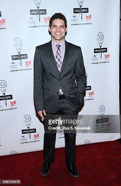 Jeremy Jordan attends the 28th Annual Lucille Lortel Awards at NYU Skirball Center on May 5, 2013 in New York City.