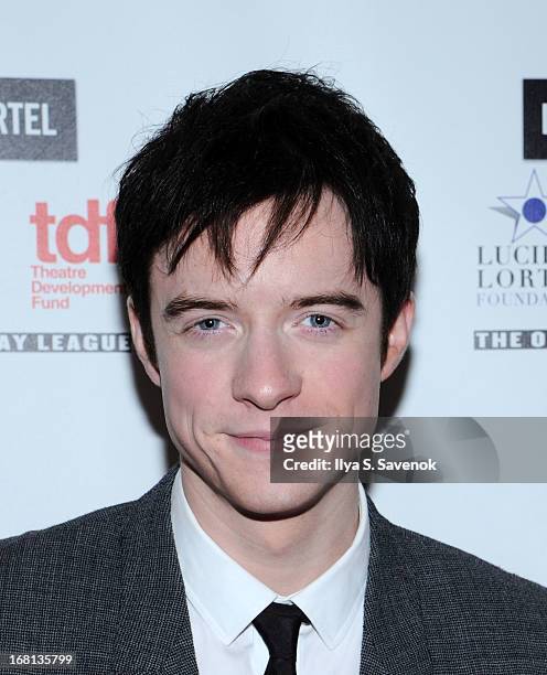 Matthew James Thomas the attends 28th Annual Lucille Lortel Awards at NYU Skirball Center on May 5, 2013 in New York City.