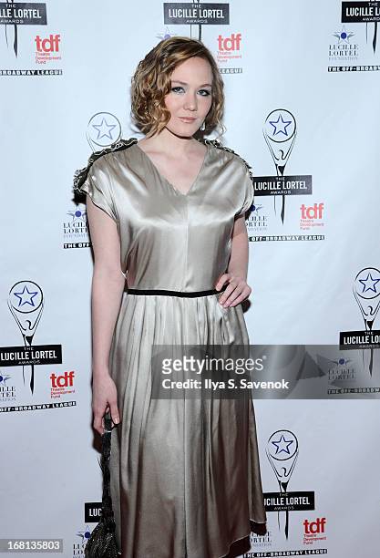 Louisa Krause attends the 28th Annual Lucille Lortel Awards at NYU Skirball Center on May 5, 2013 in New York City.