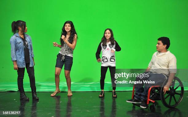 Students perform during the Rohde & Schwarz with Hollywood HEART Filmmaking Workshop on May 5, 2013 in Studio City, California.