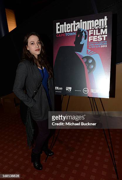 Actress Kat Dennings attends the screening for "Coraline" during the Entertainment Weekly CapeTown Film Festival Presented By The American...