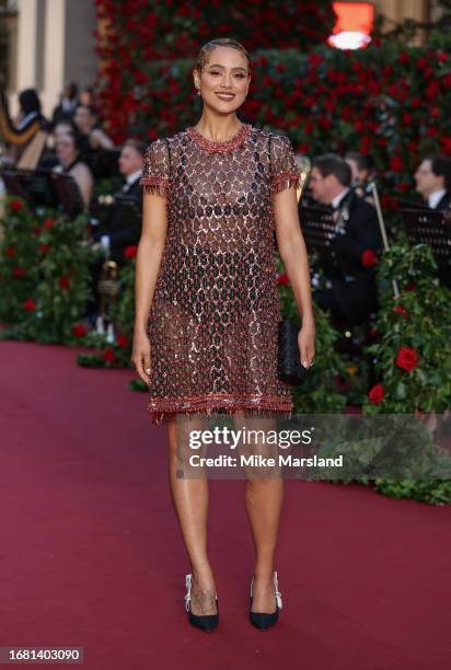 Nathalie Emmanuel attends Vogue World: London 2023 at Theatre Royal Drury Lane on September 14, 2023 in London, England.