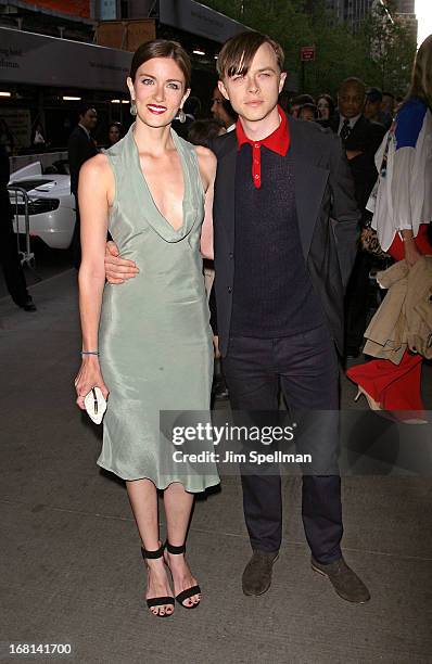 Dane DeHaan and wife Anna Wood attend "The Great Gatsby" Special Screening at Museum of Modern Art on May 5, 2013 in New York City.