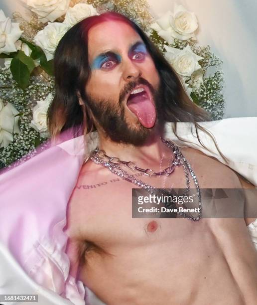 Jared Leto attends the officially party celebrating Vogue World: London 2023 at George Mayfair on September 14, 2023 in London, England.