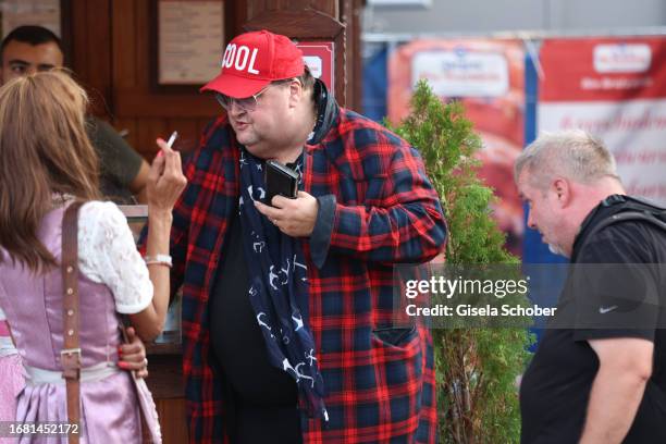 Nadja Naddel" Abd el Farrag and Andreas Ellermann during the 188th Oktoberfest on September 21, 2023 in Munich, Germany.