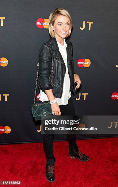 Actress Julianne Hough attends MasterCard Priceless premieres presents Justin Timberlake at Roseland Ballroom on May 5, 2013 in New York City.