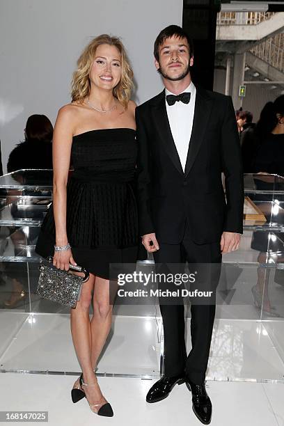 Estella Warren and guest attend the 'No5 Culture Chanel' Exhibition - Photocall at Palais De Tokyo on May 3, 2013 in Paris, France.