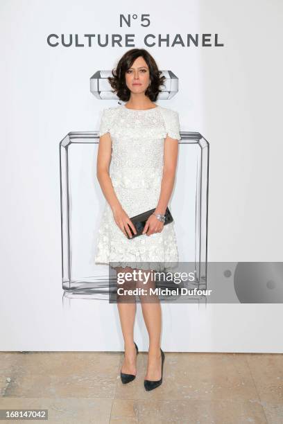 Anna Moglalis attends the 'No5 Culture Chanel' Exhibition - Photocall at Palais De Tokyo on May 3, 2013 in Paris, France.