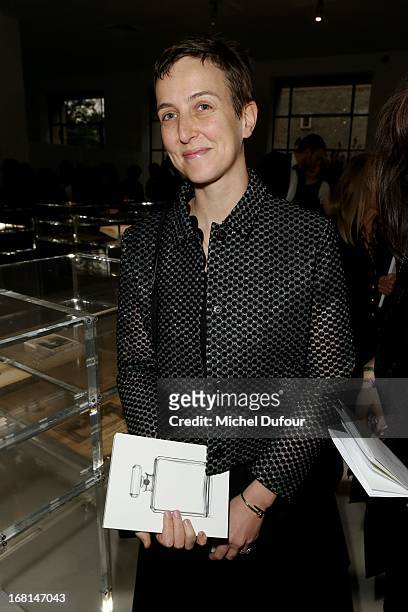 Sarah Lerfel attends the 'No5 Culture Chanel' Exhibition - Photocall at Palais De Tokyo on May 3, 2013 in Paris, France.