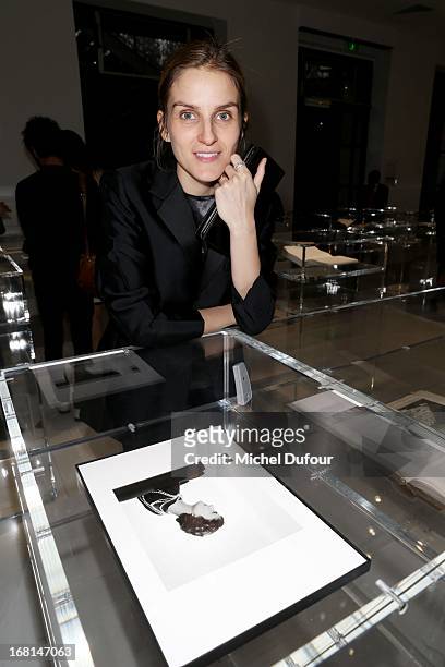 Gaia Repossi attends the 'No5 Culture Chanel' Exhibition - Photocall at Palais De Tokyo on May 3, 2013 in Paris, France.