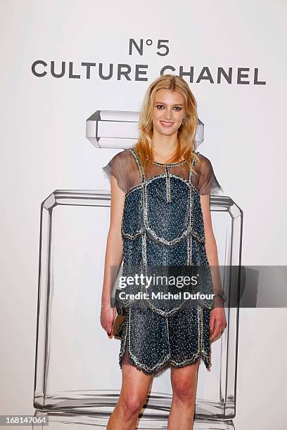 Sigrid Agren attends the 'No5 Culture Chanel' Exhibition - Photocall at Palais De Tokyo on May 3, 2013 in Paris, France.
