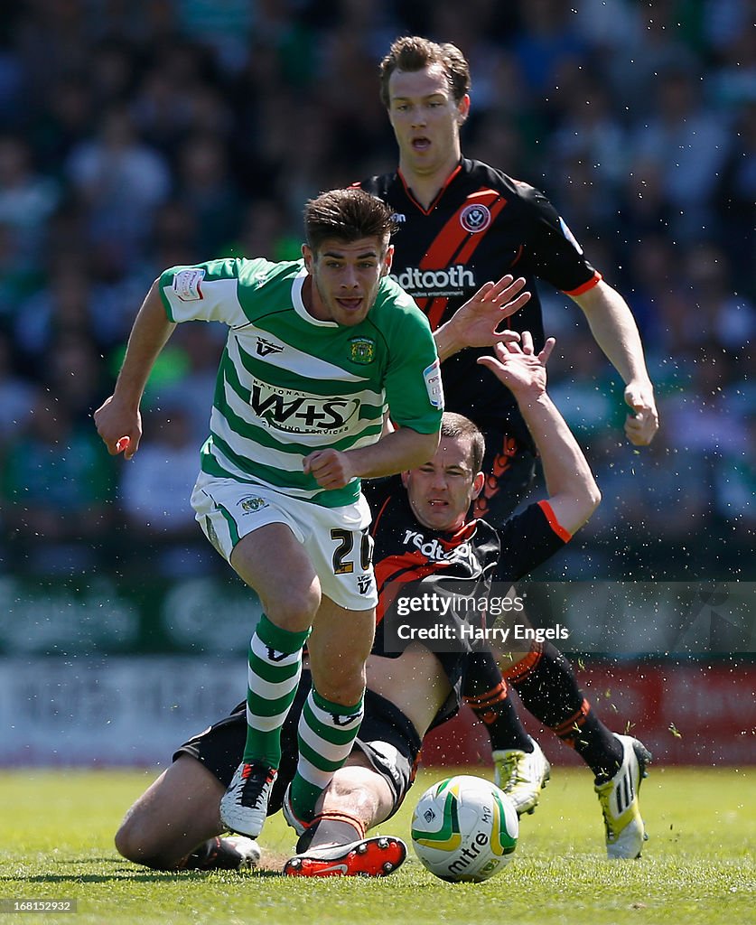 Yeovil Town v Sheffield United - npower League One Play Off Semi Final: Second Leg