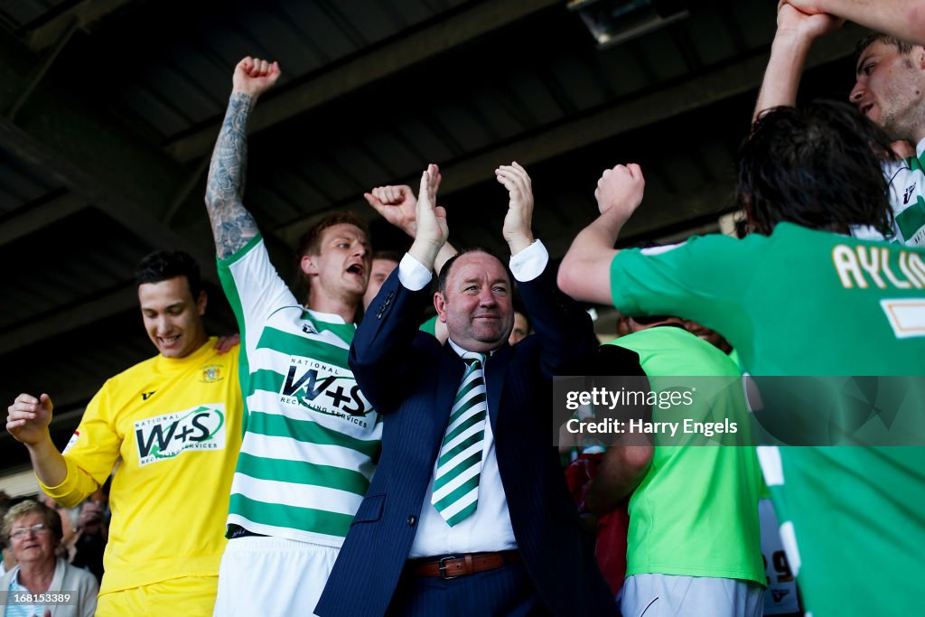 Yeovil Town v Sheffield United - npower League One Play Off Semi Final: Second Leg