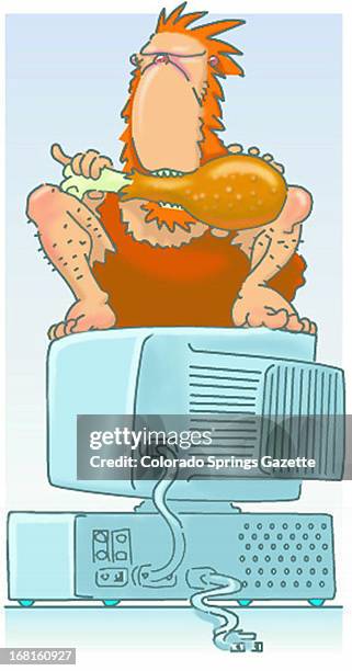 Caveman Vs Computer 25 Caveman Computer Stock Photos, High-Res Pictures, and Images - Getty ...