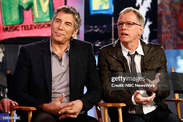 Original MTV veejays Mark Goodman and Alan Hunter appear on NBC News' "Today" show on May 6, 2013 --