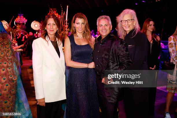 Guest, Ana Laspetkovski, David Weinreb and Annie Leibovitz attend A Dance With The Light at Crystal Bridges Museum of American Art on September 14,...