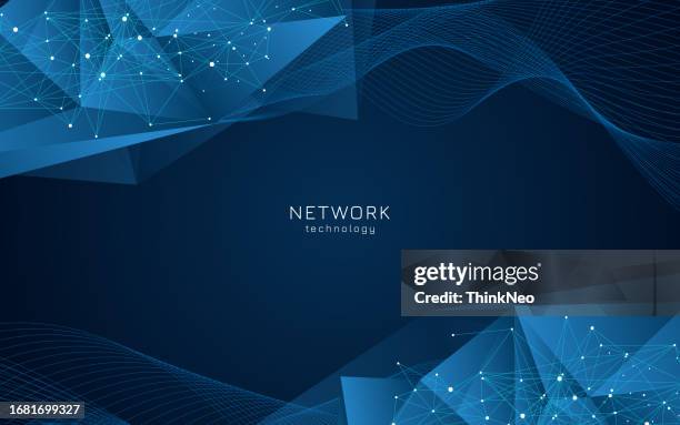 abstract big data visualization digital network connection concept background. - financial technology abstract stock illustrations