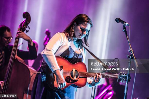 Madeleine Peyroux performs at L'Olympia on May 6, 2013 in Paris, France.
