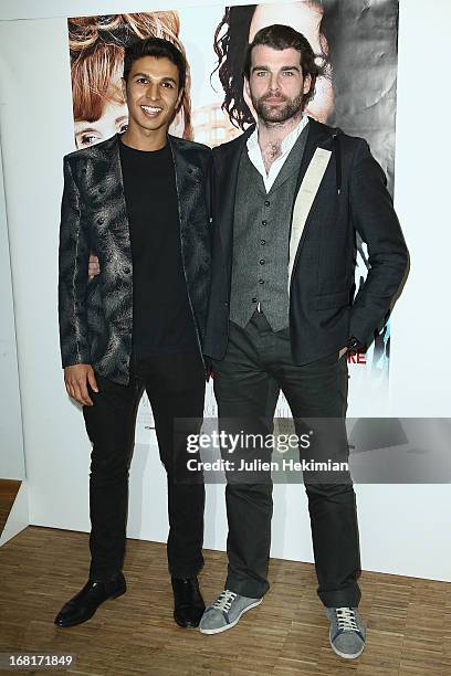 Stanley Weber and guest attend the 'Cheba Louisa' Paris Premiere at cinema Etoile on May 6, 2013 in Paris, France.