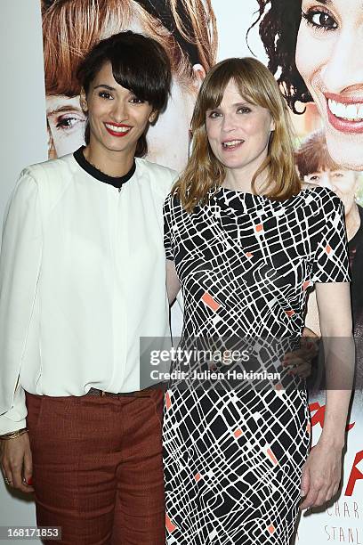 Rachida Brakni and Isabelle Carre attend the 'Cheba Louisa' Paris Premiere at cinema Etoile on May 6, 2013 in Paris, France.