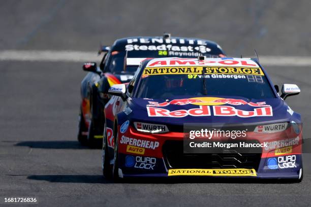Shane van Gisbergen drives the Triple Eight Race Engineering car during practice, part of the 2023 Supercars Championship Series at Sandown Raceway...