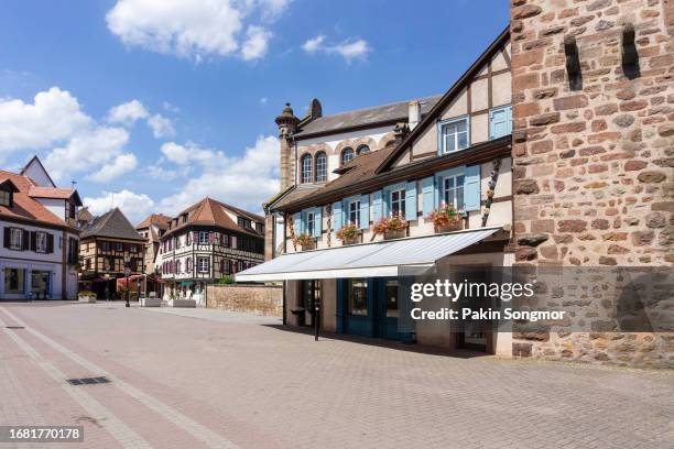traditional colorful houses in la petite france, strasbourg, alsace, france - strasbourg france stock pictures, royalty-free photos & images