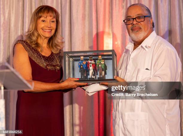 Aida L. Giachello receives The Three Kings Lifetime Achievement Award with the Board of Directors of the National Museum of Puerto Rican Art and...