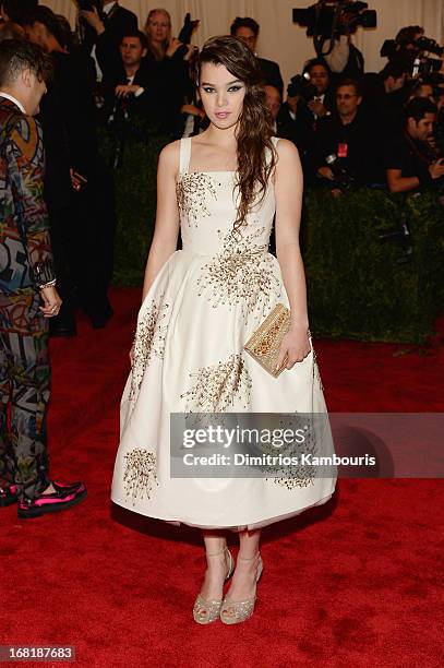 Actress Hailee Steinfeld attends the Costume Institute Gala for the "PUNK: Chaos to Couture" exhibition at the Metropolitan Museum of Art on May 6,...