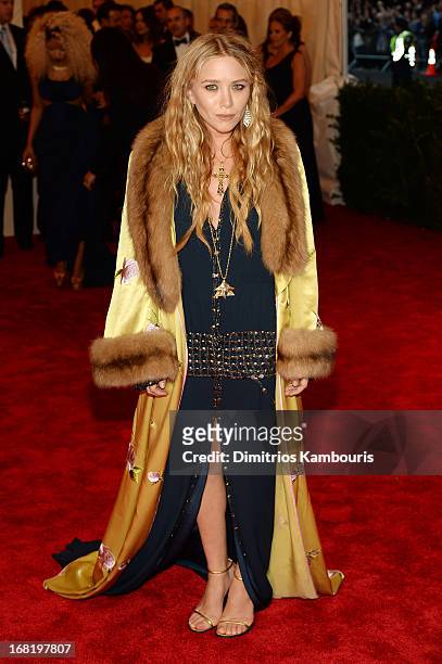 Mary-Kate Olsen attends the Costume Institute Gala for the "PUNK: Chaos to Couture" exhibition at the Metropolitan Museum of Art on May 6, 2013 in...