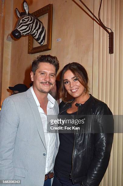 Matthias Van Khache and Lola Dewaereattend the 'Speakeasy' Party At The Lefty Bar Restaurant on May 6, 2013 in Paris, France.