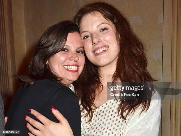 Elodie Godart and Helene Degy attend the 'Speakeasy' Party At The Lefty Bar Restaurant on May 6, 2013 in Paris, France.