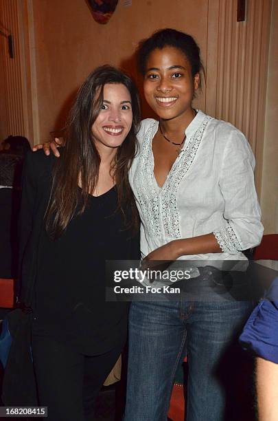 Anissa Allali and Ines Prisca attend the 'Speakeasy' Party At The Lefty Bar Restaurant on May 6, 2013 in Paris, France.