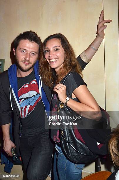 Sergio Do Vale and Lise Schreiber attend the 'Speakeasy' Party At The Lefty Bar Restaurant on May 6, 2013 in Paris, France.