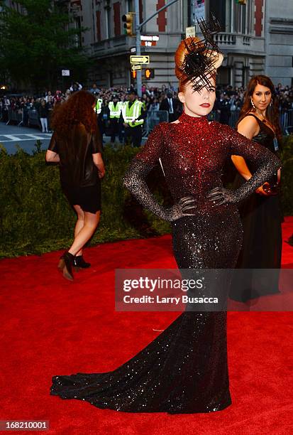 Paloma Faith attends the Costume Institute Gala for the "PUNK: Chaos to Couture" exhibition at the Metropolitan Museum of Art on May 6, 2013 in New...