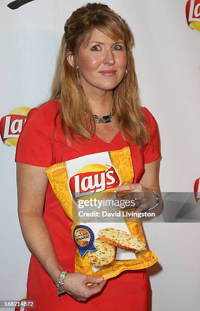 Contest winner Karen Weber-Mendham attends Lay's "Do Us a Flavor" contest hosted by Eva Longoria at Beso on May 6, 2013 in Hollywood, California.