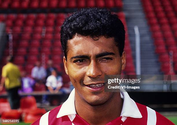 Romario during the team presentation of PSV in 1992 in Eindhoven, The Netherlands