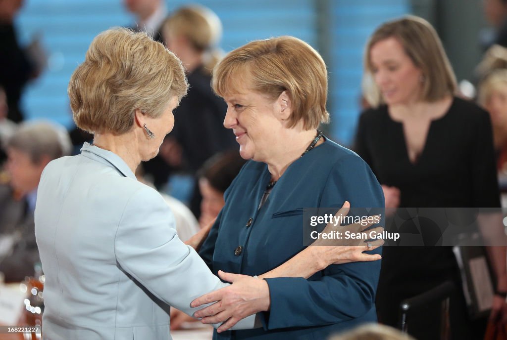 Merkel Meets With Women Leaders