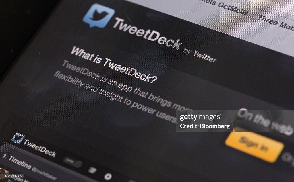 Twitter Inc.'s TweetDeck Social-Media App