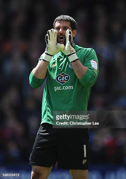 Julian Speroni of Crystal Palace during the npower Championship match between Crystal Palace and Peterborough United at Selhurst Park on May 04, 2013...