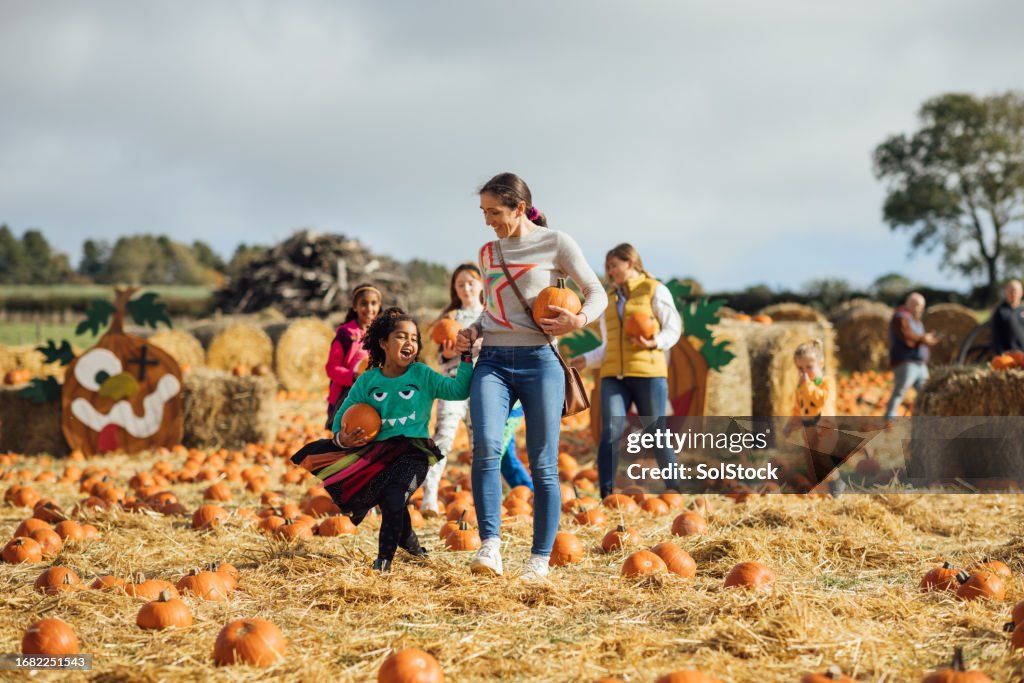 Families in the Pumpkin Patch