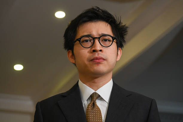 CHN: Hong Kong Influencer Joseph Lam Chok News Conference Following Arrest Related to Crypto Platform JPEX Probe