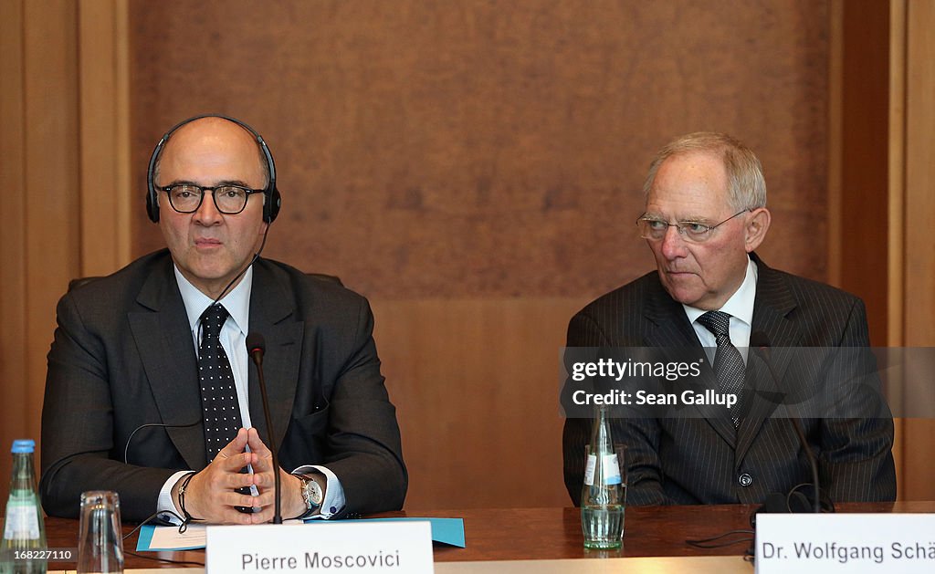 German And French Finance Ministers Meet With Students